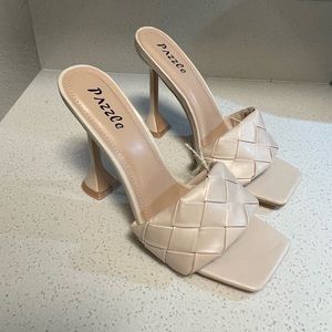 New cream/white heels for sale